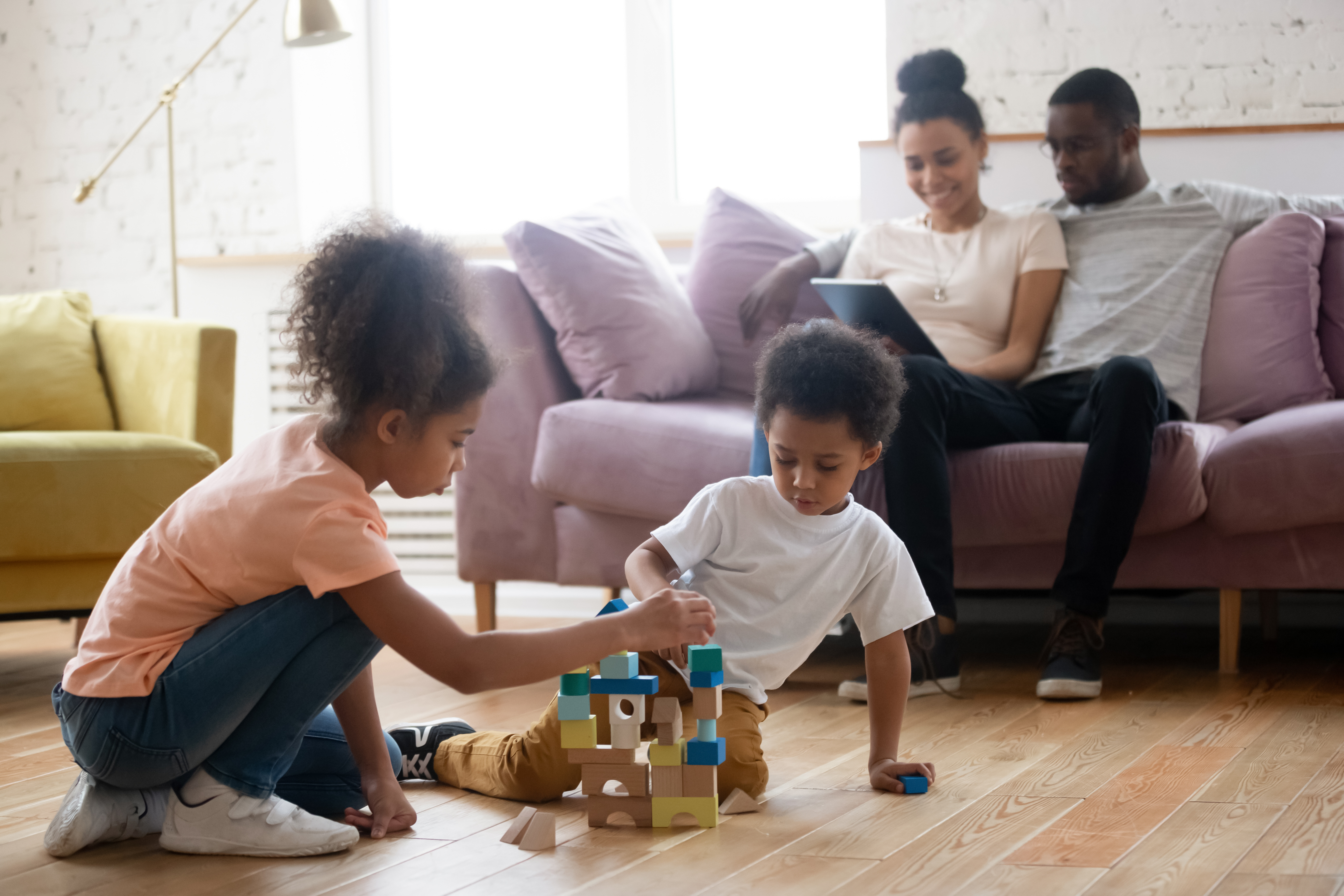 Family scene illustrating importance of Life Insurance Coverage